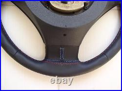 05-07 Bmw 5 E60 E61 New Nappa Leather Steering Whl/ Extra Thumb Rests / M-stitch