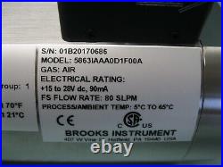 1 Brooks 5863IAAA0D1F00A Series 5863i Mass Flow Controller 80 SLPM Air (C13)