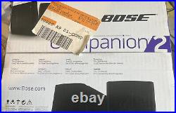 Bose Companion 2 Series III Multimedia Speaker System Black 354495-1100 New