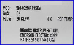 Brooks 5964C2MAP45KA Mass Flow Controller MFC Novellus 22-10522-02 Working Spare