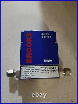 Brooks Instrument 4800 Series Mass Flow Meter N2 0-500Ml/min 30PSIG Controller