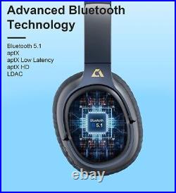 E700 Black Wireless Wired Bluetooth Ear Head Phones Bass Music DJ Gaming TV