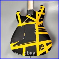 EVH Striped Series Black with Yellow Stripes Electric Guitar from JAPAN