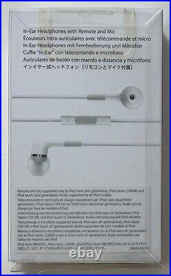 Genuine Apple MA850G/A In-Ear Headphones with Remote and Mic CIB Clean/Tested