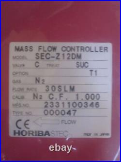 Horiba stec SEC-Z10D Series Mass Flow Controller, Nitrogen, 30 SLM, DeviceNet