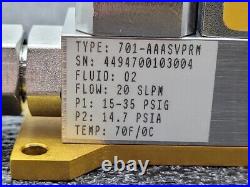 Parker Porter Digital Mass Flow Controller 701-AAASVPRM O2 Oxygen 20 SLPM VCR M