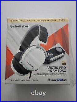 Steelseries Arctis Pro + GameDAC Wired Gaming Headset White PS5 PS4 PC