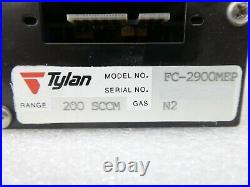 Tylan FC-2900MEP Mass Flow Controller MFC 200 SCCM N2 2900 Series Refurbished